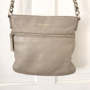 Kate Spade Taupe Leather Crossbody Bag